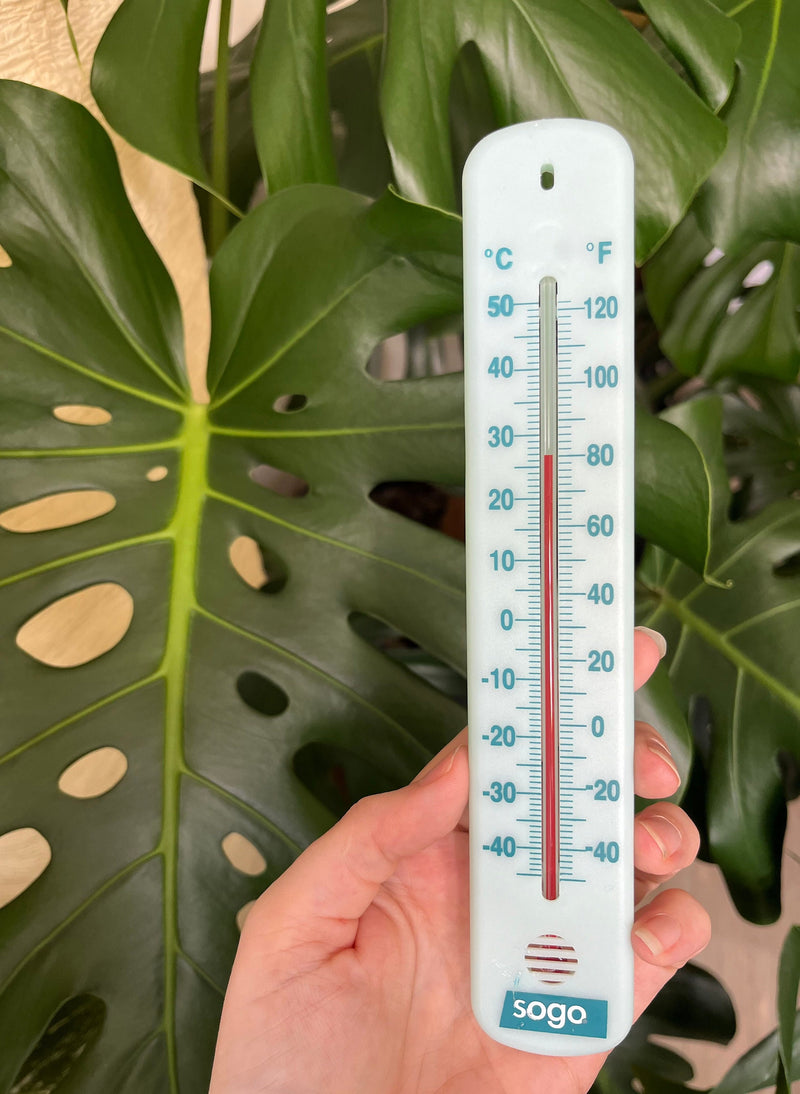 Weather Proof Thermometer, Wall Thermometer, Fahrenheit and Celsius, for indoors and outdoors Greenhouse House Plants Gardening Tool Gift