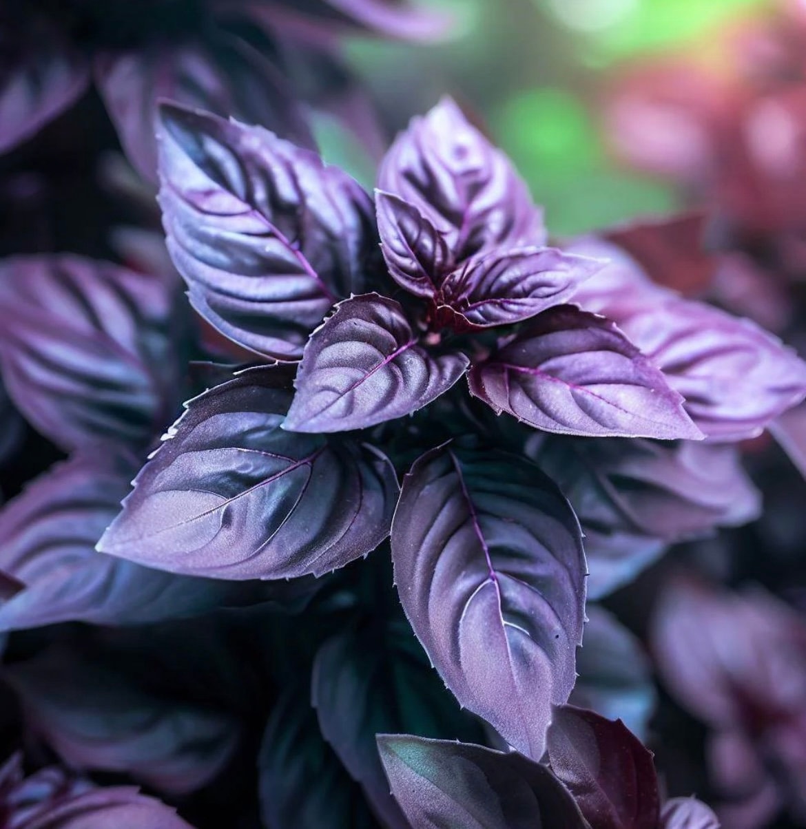 Purple Basil seeds, Black Opal, Dark Opal, amazing colour, fun & easy to grow, gift for him and her, organic, gardening, fast shipping
