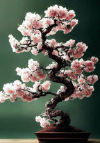 Japanese Pink Cherry Blossom Bonsai Tree seeds, Sakura home decor gift for him her mom dad teacher gardening DIY flowering plants perennial