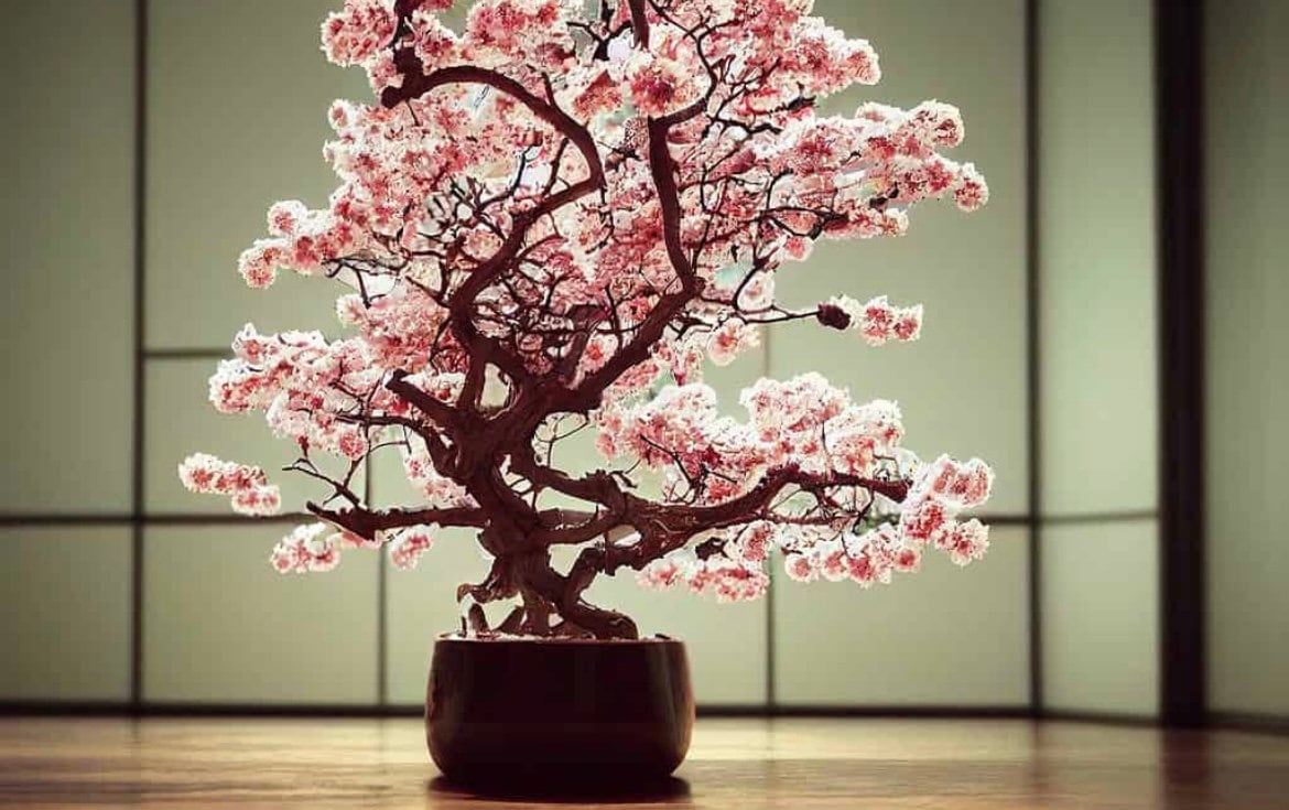 Pink Cherry Blossom Bonsai Tree seeds, Sakura home decor gift for him her mom dad teacher gardening DIY flowering plants perennial