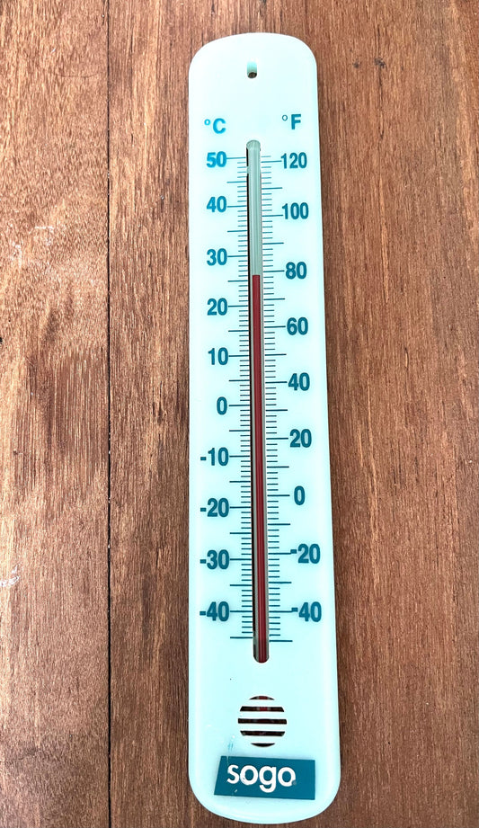 Weather Proof Thermometer, Wall Thermometer, Fahrenheit and Celsius, for indoors and outdoors Greenhouse House Plants Gardening Tool Gift