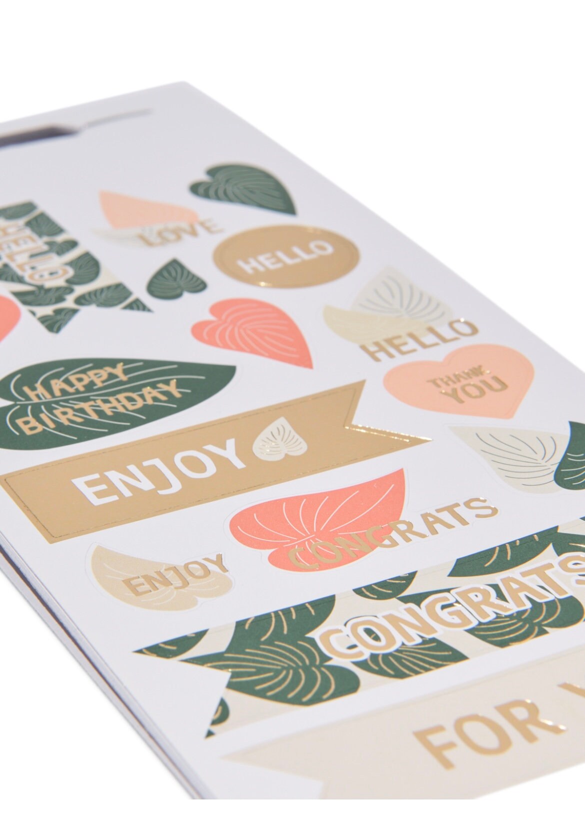 16 Plants & Flowers Themed Stickers Birthday and Thank You Stickers, Botanical Tropical Leaves Houseplants Scrapbooking Decoration DIY