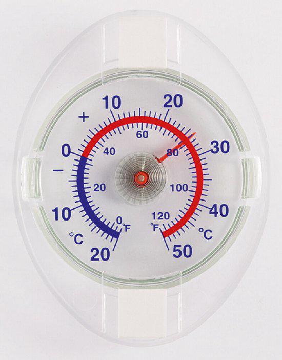 Weatherproof Window Thermometer, in Fahrenheit and Celsius, for indoors & outdoors, Greenhouse, Garden, Balcony, DIY Gardening Tool