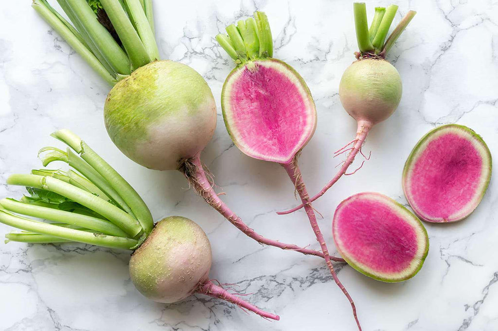 Chinese Watermelon Radish Seeds: Organic Healthy Fruit & Vegetables, Easy to Grow