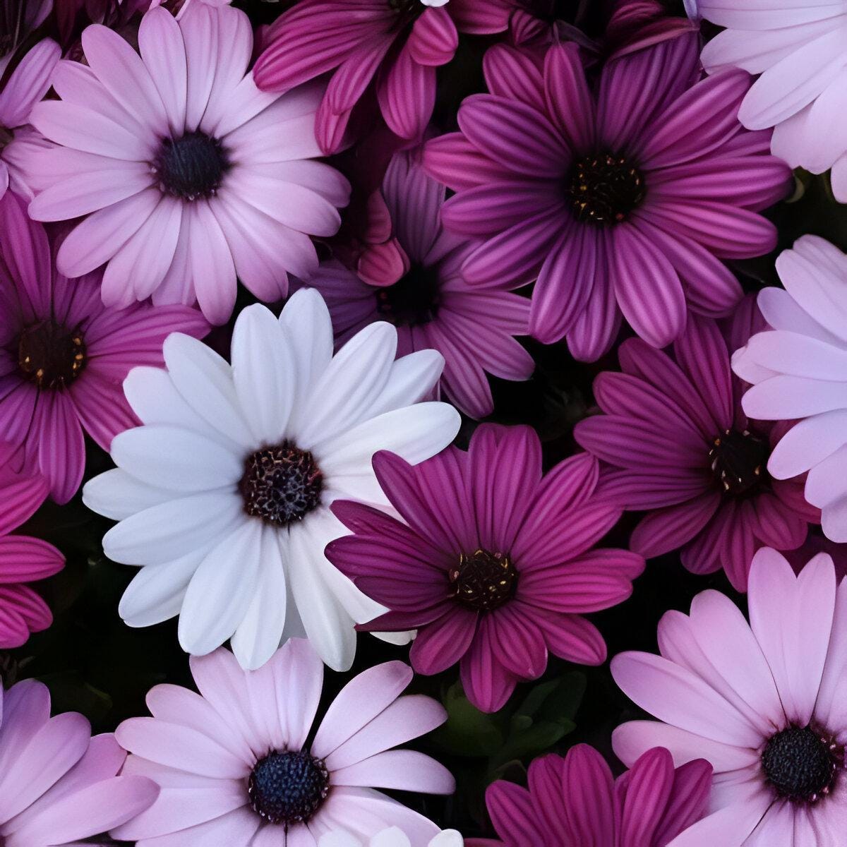 African Daisy Akila seeds, best gift for him her mom dad teacher, organic gardening, outdoor home decor birthday Purple White Pink