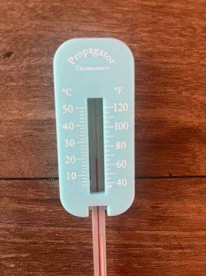 Propagator Thermometer in Fahrenheit & Celsius for indoors and outdoors, Greenhouse, Garden, Balcony, for small plants, seeds, propagations