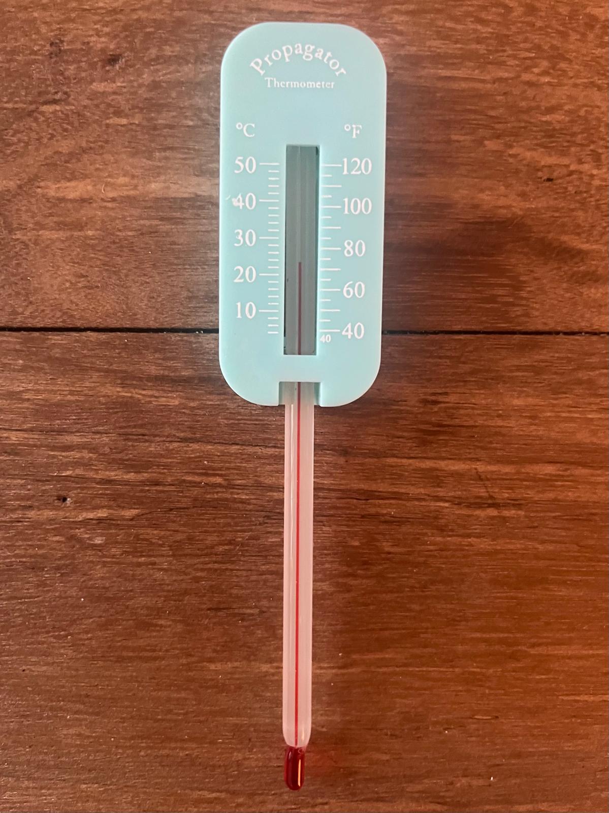 Propagator Thermometer in Fahrenheit & Celsius for indoors and outdoors, Greenhouse, Garden, Balcony, for small plants, seeds, propagations