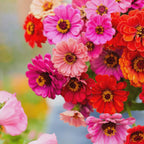 Zinnia Dahlia Flowered seeds, best gift for him her mom dad teacher DIY flowering yard plants birthday bouquet