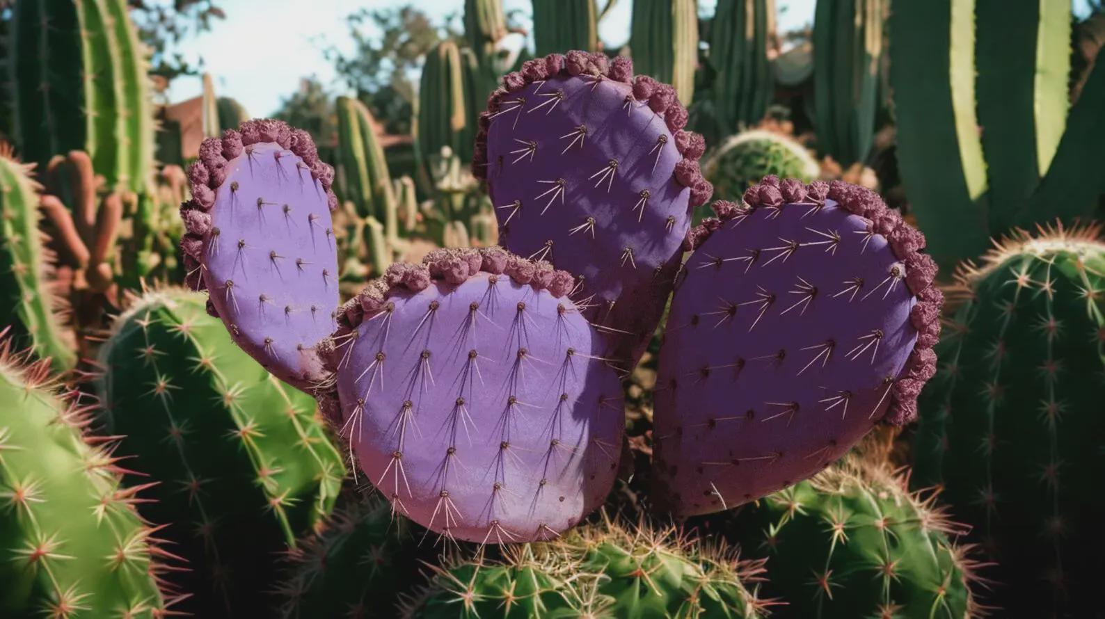 Purple Prickly Pear Cactus Seeds, Opuntia Santa Rita, Easy to Grow, with Simple Instructions